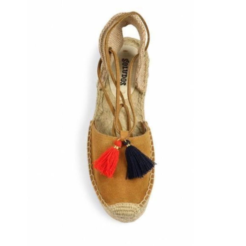 Soludos Platform lace up espadrille shoes NWT